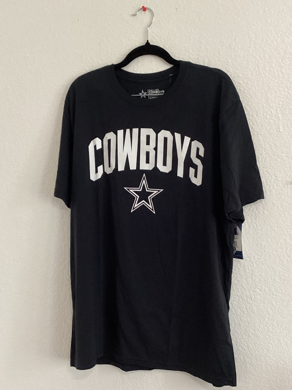 NFL navy Cowboys White Logo Short Sleeve Tee